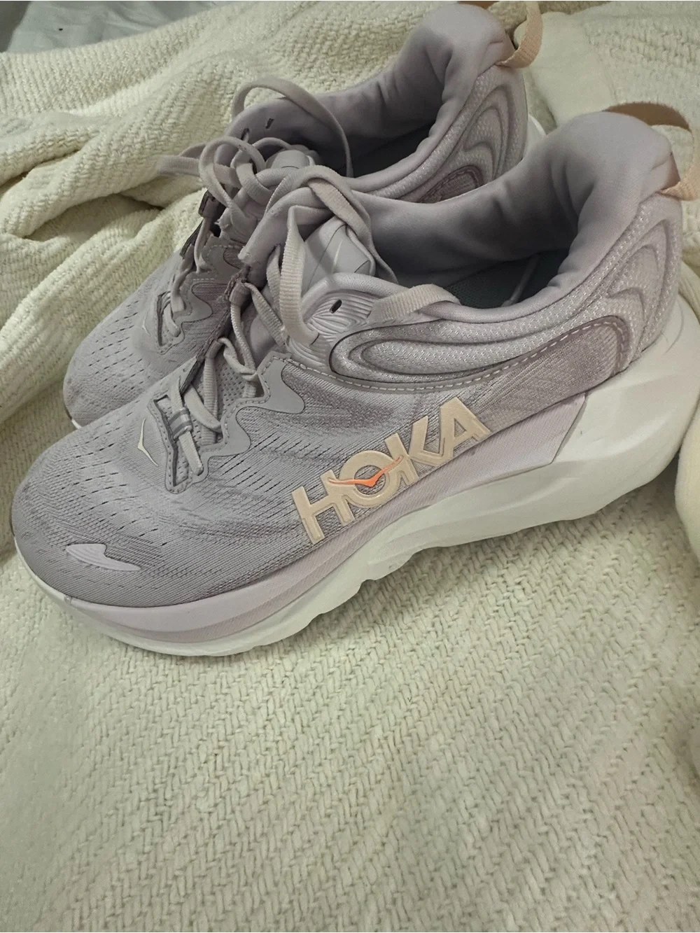 Hoka Women’s Pale Lavender Athletic Running Shoes